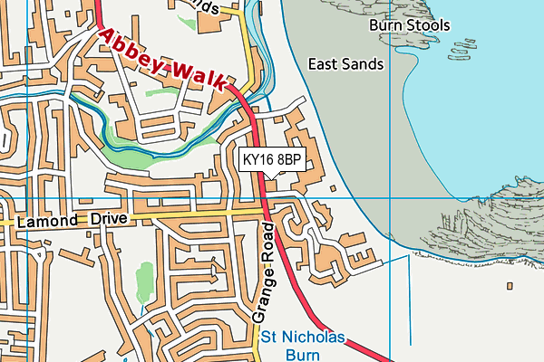 KY16 8BP map - OS VectorMap District (Ordnance Survey) KY16 8BP map - OS VectorMap District (Ordnance Survey)