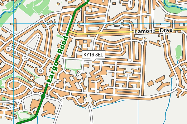 KY16 8EL map - OS VectorMap District (Ordnance Survey) KY16 8EL map - OS VectorMap District (Ordnance Survey)