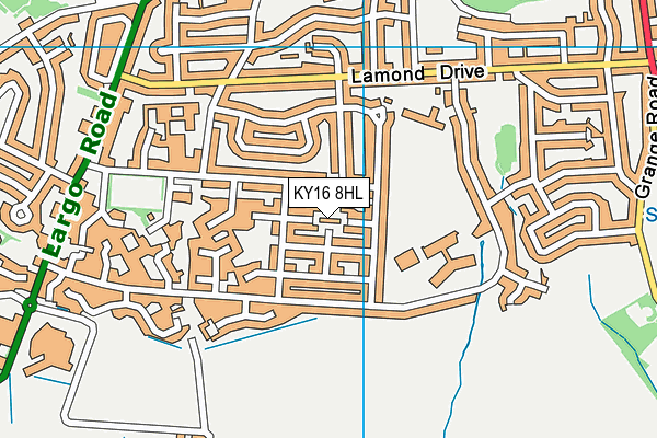 KY16 8HL map - OS VectorMap District (Ordnance Survey) KY16 8HL map - OS VectorMap District (Ordnance Survey)