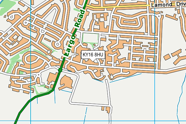 KY16 8HU map - OS VectorMap District (Ordnance Survey) KY16 8HU map - OS VectorMap District (Ordnance Survey)
