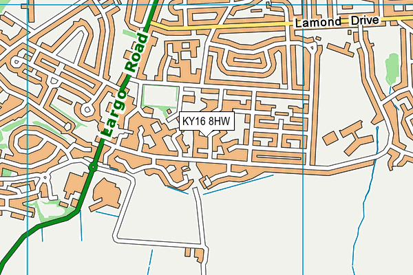 KY16 8HW map - OS VectorMap District (Ordnance Survey) KY16 8HW map - OS VectorMap District (Ordnance Survey)