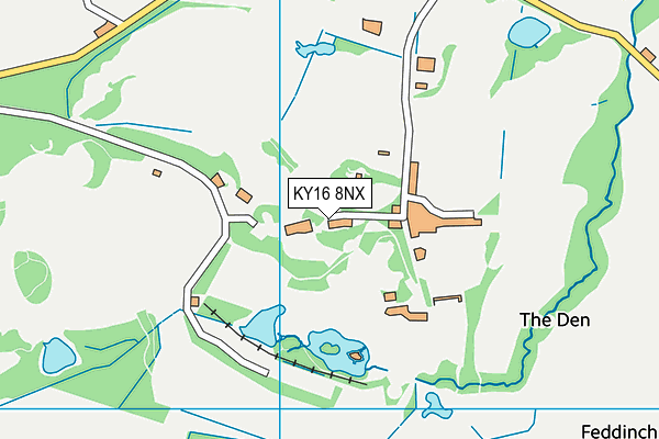KY16 8NX map - OS VectorMap District (Ordnance Survey) KY16 8NX map - OS VectorMap District (Ordnance Survey)