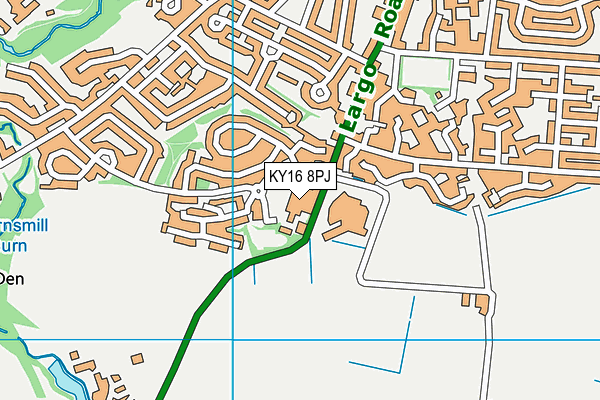 KY16 8PJ map - OS VectorMap District (Ordnance Survey) KY16 8PJ map - OS VectorMap District (Ordnance Survey)