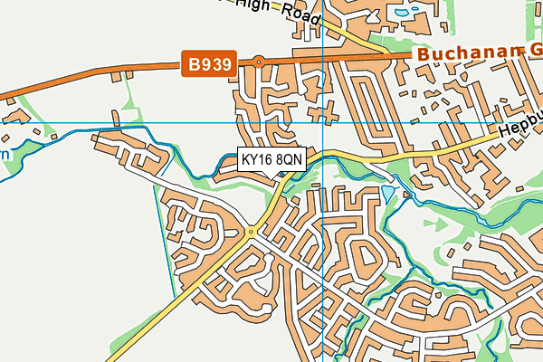 KY16 8QN map - OS VectorMap District (Ordnance Survey) KY16 8QN map - OS VectorMap District (Ordnance Survey)