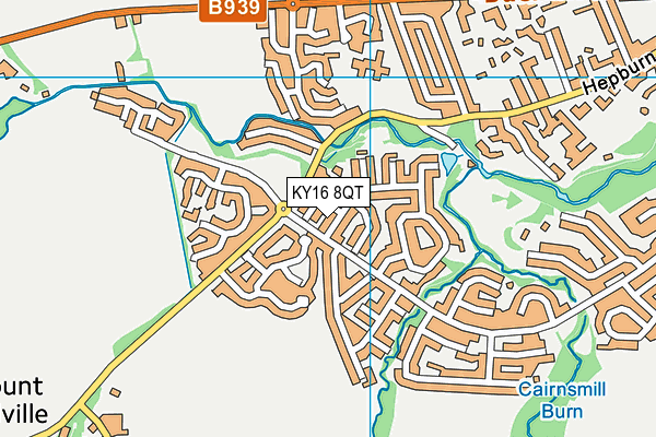 KY16 8QT map - OS VectorMap District (Ordnance Survey) KY16 8QT map - OS VectorMap District (Ordnance Survey)