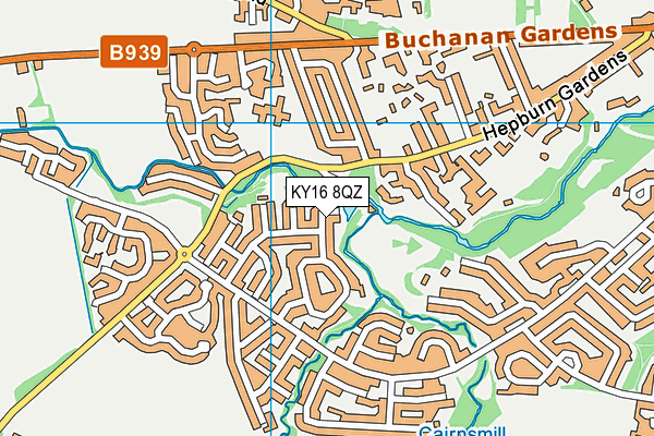 KY16 8QZ map - OS VectorMap District (Ordnance Survey) KY16 8QZ map - OS VectorMap District (Ordnance Survey)