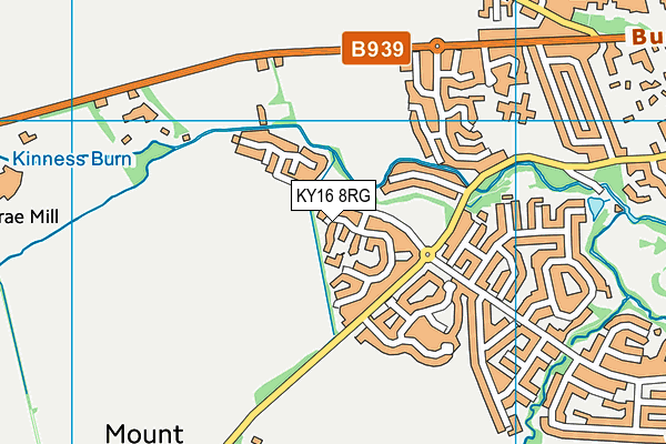 KY16 8RG map - OS VectorMap District (Ordnance Survey) KY16 8RG map - OS VectorMap District (Ordnance Survey)