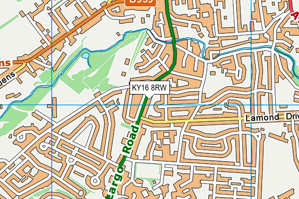 KY16 8RW map - OS VectorMap District (Ordnance Survey) KY16 8RW map - OS VectorMap District (Ordnance Survey)