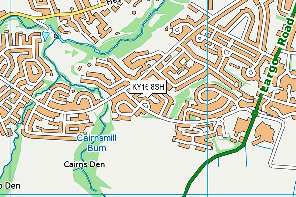 KY16 8SH map - OS VectorMap District (Ordnance Survey) KY16 8SH map - OS VectorMap District (Ordnance Survey)