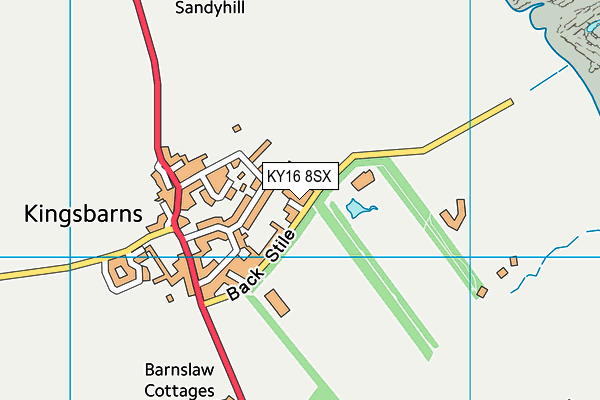 KY16 8SX map - OS VectorMap District (Ordnance Survey) KY16 8SX map - OS VectorMap District (Ordnance Survey)