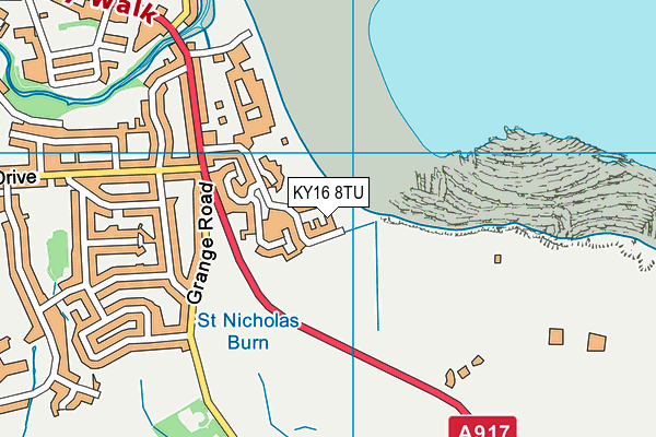 KY16 8TU map - OS VectorMap District (Ordnance Survey) KY16 8TU map - OS VectorMap District (Ordnance Survey)