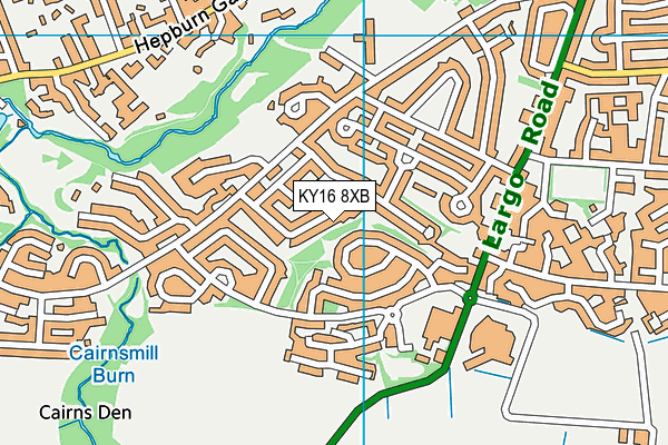 KY16 8XB map - OS VectorMap District (Ordnance Survey) KY16 8XB map - OS VectorMap District (Ordnance Survey)
