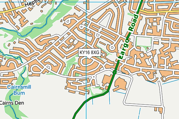 KY16 8XG map - OS VectorMap District (Ordnance Survey) KY16 8XG map - OS VectorMap District (Ordnance Survey)