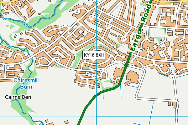 KY16 8XH map - OS VectorMap District (Ordnance Survey) KY16 8XH map - OS VectorMap District (Ordnance Survey)