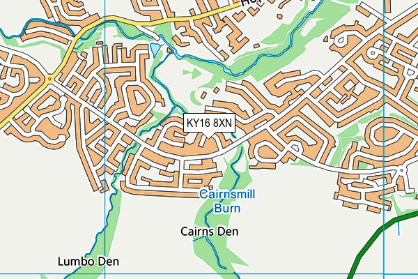 KY16 8XN map - OS VectorMap District (Ordnance Survey) KY16 8XN map - OS VectorMap District (Ordnance Survey)