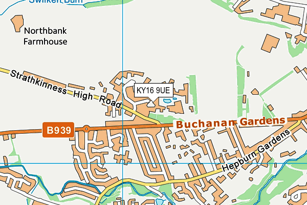 KY16 9UE map - OS VectorMap District (Ordnance Survey) KY16 9UE map - OS VectorMap District (Ordnance Survey)
