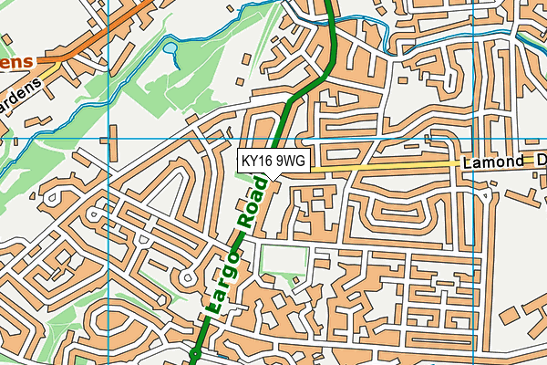 KY16 9WG map - OS VectorMap District (Ordnance Survey) KY16 9WG map - OS VectorMap District (Ordnance Survey)