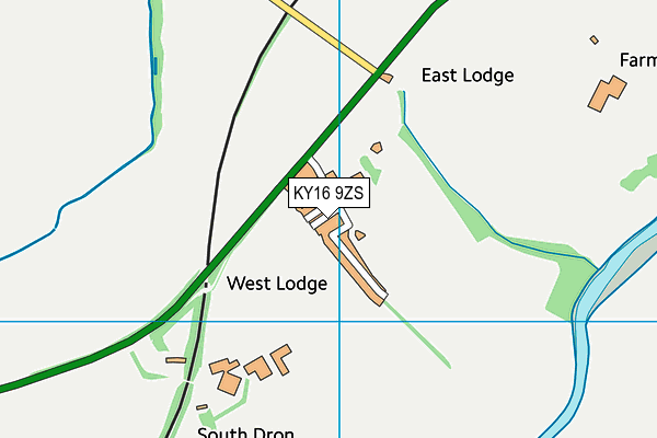 KY16 9ZS map - OS VectorMap District (Ordnance Survey)