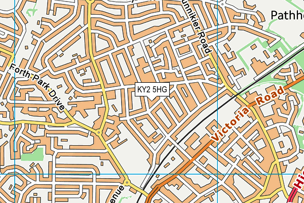 KY2 5HG map - OS VectorMap District (Ordnance Survey) KY2 5HG map - OS VectorMap District (Ordnance Survey)