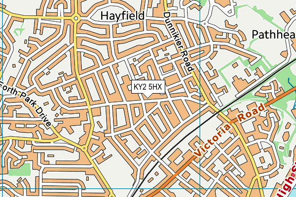 KY2 5HX map - OS VectorMap District (Ordnance Survey) KY2 5HX map - OS VectorMap District (Ordnance Survey)