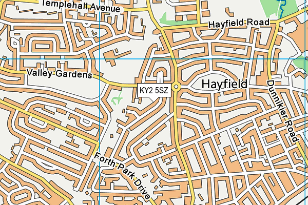 KY2 5SZ map - OS VectorMap District (Ordnance Survey) KY2 5SZ map - OS VectorMap District (Ordnance Survey)
