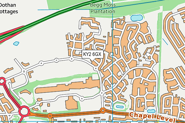 KY2 6GX map - OS VectorMap District (Ordnance Survey) KY2 6GX map - OS VectorMap District (Ordnance Survey)