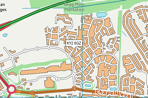KY2 6GZ map - OS VectorMap District (Ordnance Survey) KY2 6GZ map - OS VectorMap District (Ordnance Survey)