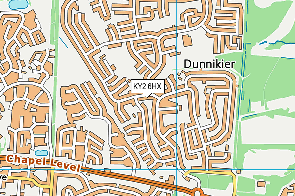 KY2 6HX map - OS VectorMap District (Ordnance Survey) KY2 6HX map - OS VectorMap District (Ordnance Survey)
