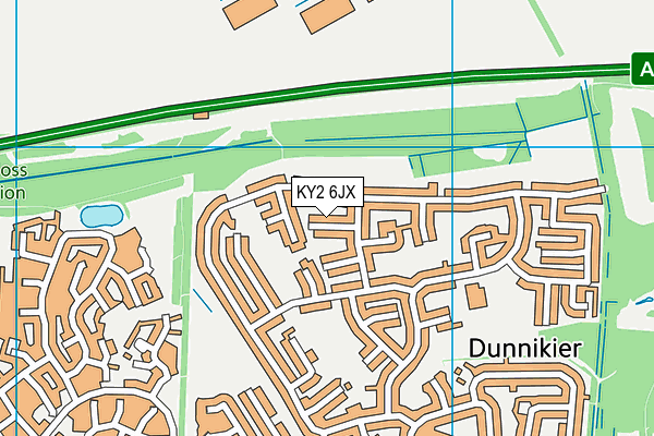 KY2 6JX map - OS VectorMap District (Ordnance Survey) KY2 6JX map - OS VectorMap District (Ordnance Survey)