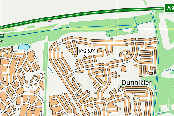 KY2 6JY map - OS VectorMap District (Ordnance Survey) KY2 6JY map - OS VectorMap District (Ordnance Survey)