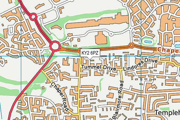 KY2 6PZ map - OS VectorMap District (Ordnance Survey) KY2 6PZ map - OS VectorMap District (Ordnance Survey)