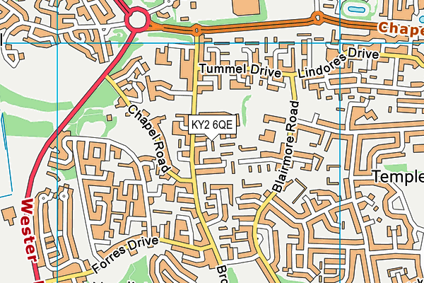 KY2 6QE map - OS VectorMap District (Ordnance Survey) KY2 6QE map - OS VectorMap District (Ordnance Survey)