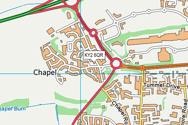 KY2 6QR map - OS VectorMap District (Ordnance Survey) KY2 6QR map - OS VectorMap District (Ordnance Survey)