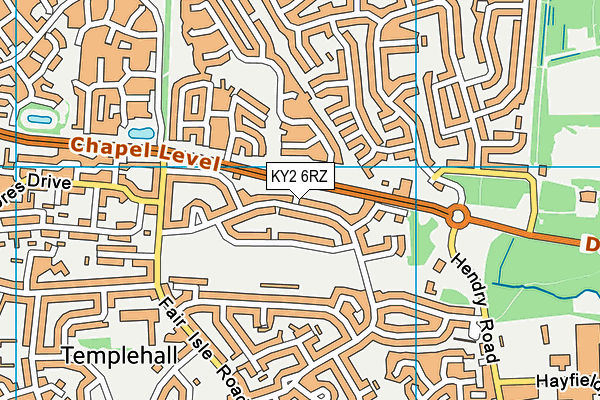 KY2 6RZ map - OS VectorMap District (Ordnance Survey) KY2 6RZ map - OS VectorMap District (Ordnance Survey)