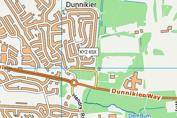 KY2 6SX map - OS VectorMap District (Ordnance Survey) KY2 6SX map - OS VectorMap District (Ordnance Survey)