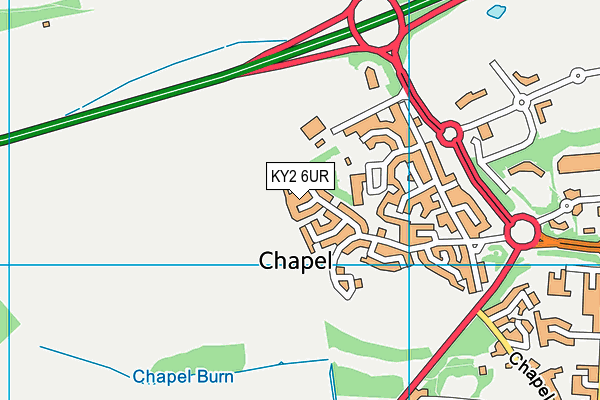 KY2 6UR map - OS VectorMap District (Ordnance Survey) KY2 6UR map - OS VectorMap District (Ordnance Survey)