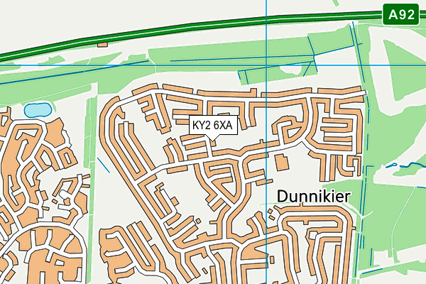 KY2 6XA map - OS VectorMap District (Ordnance Survey) KY2 6XA map - OS VectorMap District (Ordnance Survey)