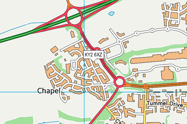 KY2 6XZ map - OS VectorMap District (Ordnance Survey) KY2 6XZ map - OS VectorMap District (Ordnance Survey)