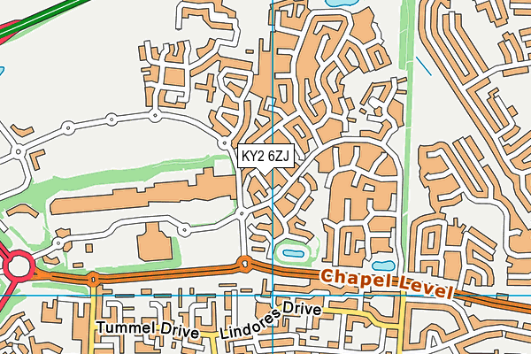 KY2 6ZJ map - OS VectorMap District (Ordnance Survey) KY2 6ZJ map - OS VectorMap District (Ordnance Survey)