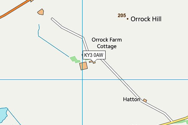 KY3 0AW map - OS VectorMap District (Ordnance Survey) KY3 0AW map - OS VectorMap District (Ordnance Survey)