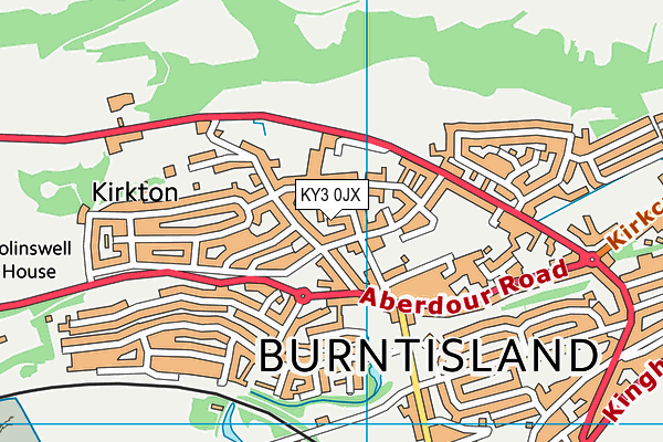 KY3 0JX map - OS VectorMap District (Ordnance Survey) KY3 0JX map - OS VectorMap District (Ordnance Survey)