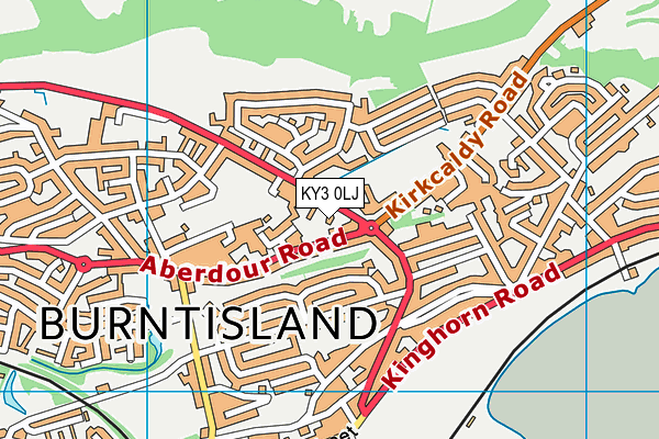 KY3 0LJ map - OS VectorMap District (Ordnance Survey)
