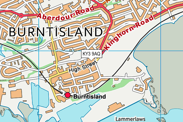 KY3 9AQ map - OS VectorMap District (Ordnance Survey)