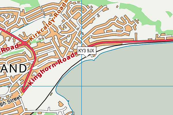 KY3 9JX map - OS VectorMap District (Ordnance Survey) KY3 9JX map - OS VectorMap District (Ordnance Survey)