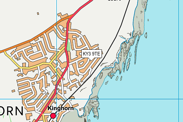 KY3 9TE map - OS VectorMap District (Ordnance Survey) KY3 9TE map - OS VectorMap District (Ordnance Survey)