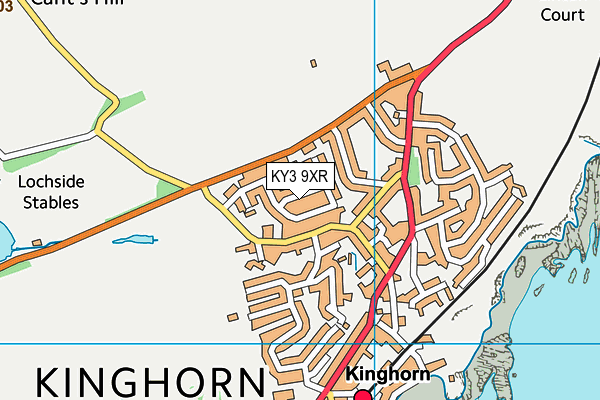 KY3 9XR map - OS VectorMap District (Ordnance Survey) KY3 9XR map - OS VectorMap District (Ordnance Survey)
