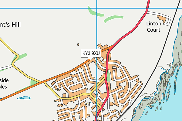 KY3 9XU map - OS VectorMap District (Ordnance Survey) KY3 9XU map - OS VectorMap District (Ordnance Survey)