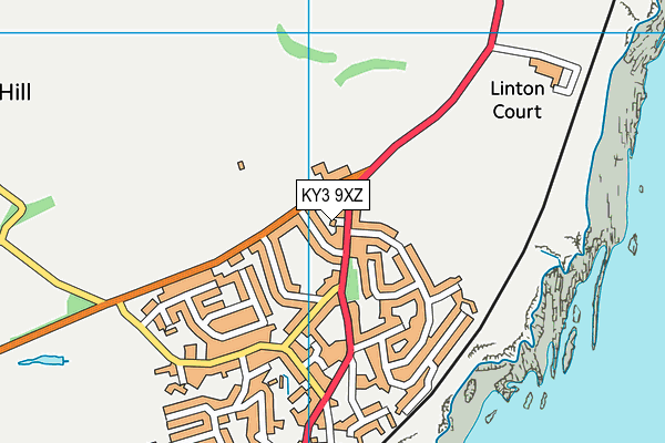 KY3 9XZ map - OS VectorMap District (Ordnance Survey) KY3 9XZ map - OS VectorMap District (Ordnance Survey)