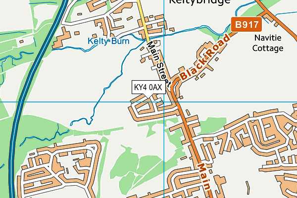 KY4 0AX map - OS VectorMap District (Ordnance Survey)