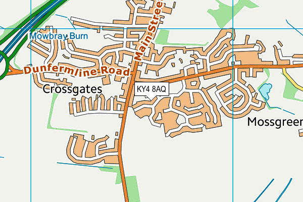 KY4 8AQ map - OS VectorMap District (Ordnance Survey)